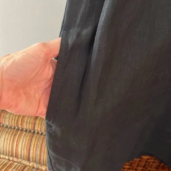 TOMMY BAHAMA Two Palms Double-Ruffle Linen dress with raw hem :: size small - Picture 5 of 11